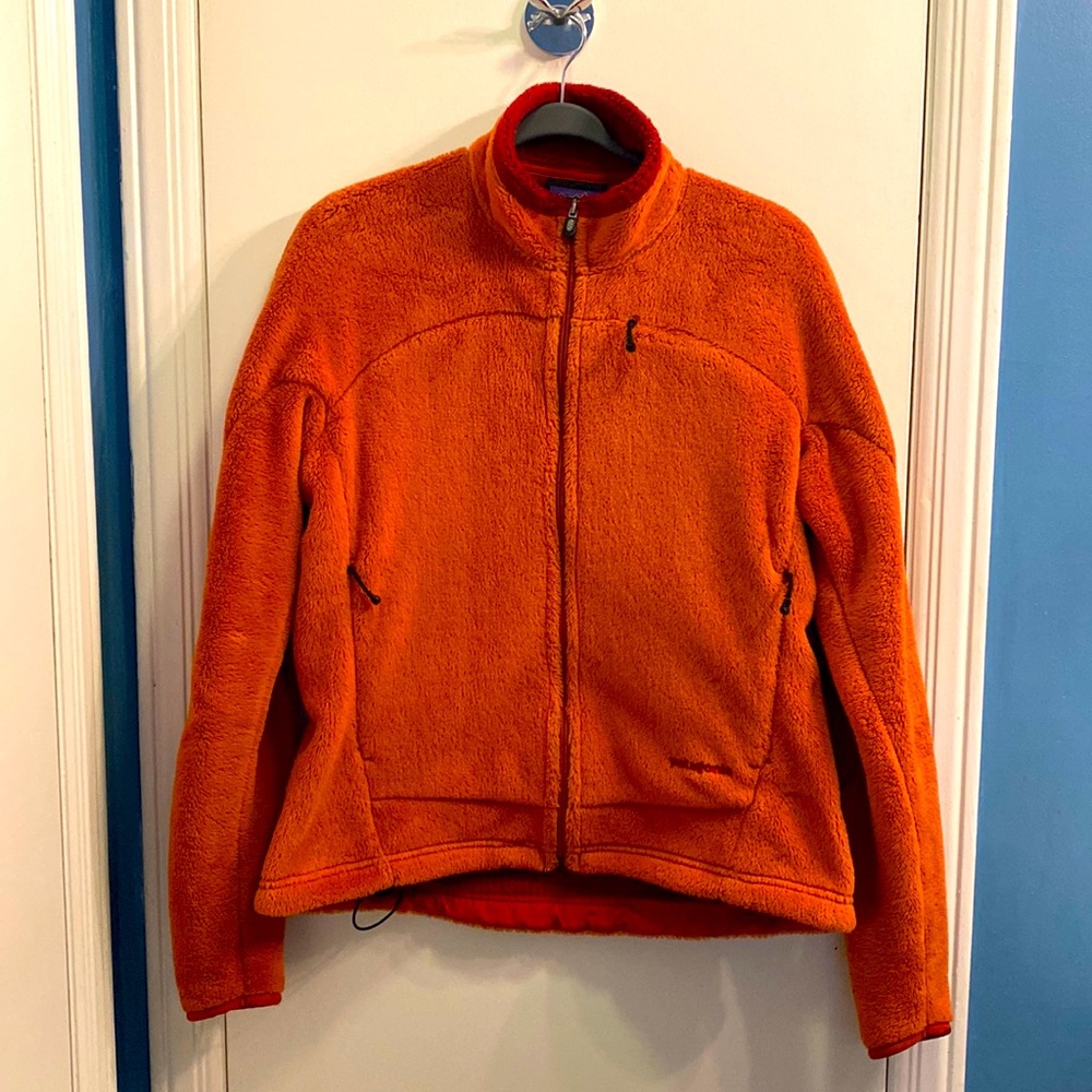 Patagonia Orange Women's Full-Zip Teddy Fleece Jacket